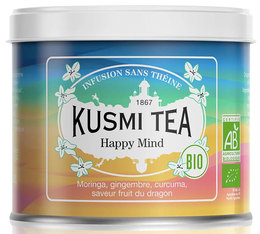 Kusmi Tea Happy Mind Organic Herbal Tea - 100g Loose Leaf Tin