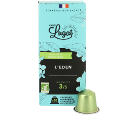 Cafés Lugat Eden Blend Organic Nespresso® Compatible Pods x 10