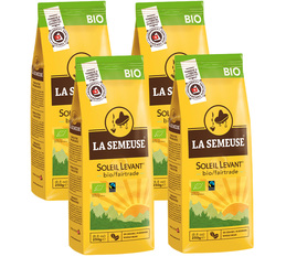 4x250g - Café en grain Bio Soleil Levant - La Semeuse