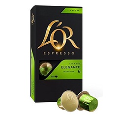 10 Lungo Elegante capsules by l'Or Espresso 52g