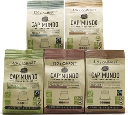 Cap'Mundo Selection Pack - 50 organic & biodegradable capsules for Nespresso