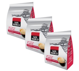 Pack of 108 Double Shot Espresso soft pods x36 - San Marco