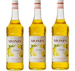 Lot de 3 Sirops Monin - Citron - 3 x 1 L