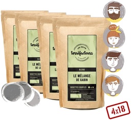 Selection Pack - 4 Exclusive Blends - 72 soft pods - Les Petits Torr�facteurs