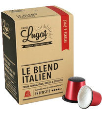 Cafés Lugat - Le Blend Italien (Italian blend) Nespresso-compatible capsules x 10