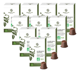 100 capsules compatibles Nespresso® Le mélange Savanah bio - GREEN LION COFFEE