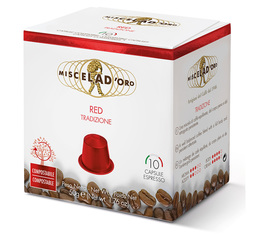 10 Capsules Red - compatibles Nespresso® - MISCELA D'ORO