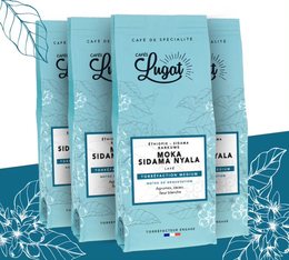 Café moulu : Ethiopie - Moka Sidama Nyala - 4 x 250g - Cafés Lugat