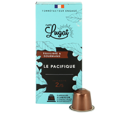 Capsules compatibles Nespresso® - Le Pacifique - 10 capsules CAFÉ LUGAT