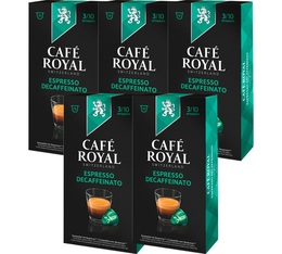 Pack of Decaffeinato capsules by Caf� Royal 5x10 for Nespresso