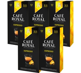 Pack of Caf� Royal Espresso capsules 5x10 for Nespresso