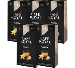 Pack of Vanilla capsules by Caf� Royal 5x10 for Nespresso