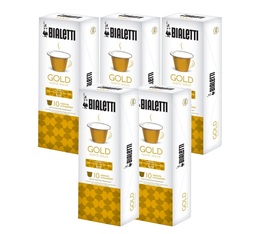 x50 Dolce (Gold) capsules pack by Bialetti for Nespresso