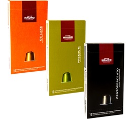 Pack d�couverte Caffe Mauro 3 x 10 capsules compatibles Nespresso�