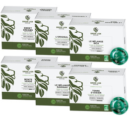 Pack découverte - 300 capsules compatibles Nespresso Pro Bio - GREEN LION COFFEE