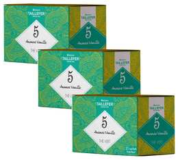 Pineapple and vanilla green tea pack - Maison Taillefer - 3 boxes of 20 tea bags