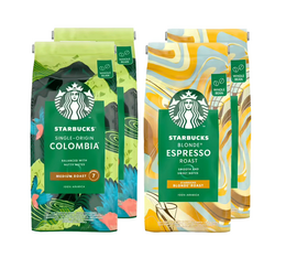pack starbucks blonde espresso roast et single origin collombia
