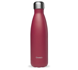 Bouteille isotherme inox Matt framboise 50 cl - QWETCH