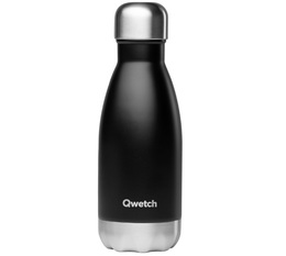QWETCH insulated drinking bottle in black - 260ml