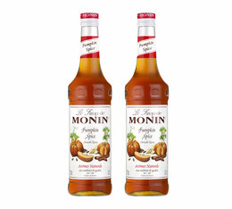 Sirop Monin - Pumpkin Spice (Citrouille Epicée) - lot de 2 x 70cl