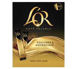 25 sticks - Café soluble - Pur Arabica - L'OR