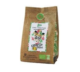 Maison Taillefer Capsules BIO compatibles Nespresso Espresso italien x10