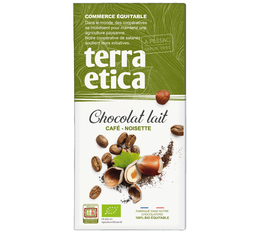 Tablette de Chocolat  - 100 g - Lait Café Noisette bio- TERRA ETICA