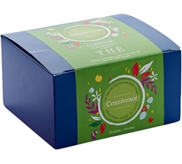Connivence fruity Green Tea - 20 chiffon tea bags - Comptoir Fran�ais du Th�