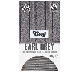 Organic Earl Grey black tea - 20 individually-wrapped tea bags - Cosy