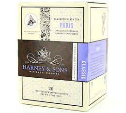 Paris black tea &lsquo;Vanilla' x 20 wrapped pyramid sachets - Harney&Sons
