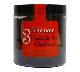 N�3 Wild Strawberry and Rhubarb black tea - 60g loose leaf tea - Maison Taillefer