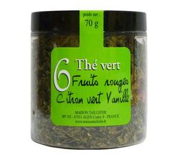 N�6 green tea with red berries, lime and vanilla - 70g loose leaf tea - Maison Taillefer