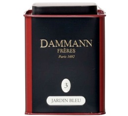 Box N�03 Jardin Bleu black tea - 100g loose leaf tea in tin - Dammann Fr�res