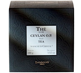 Black Ceylon O.P. tea - 50 Cristal� sachets - Dammann Fr�res