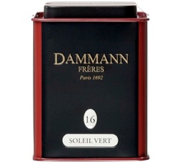 Dammann Fr�res N�16 Soleil Vert flavoured Green Tea - 100g tin of loose leaf tea
