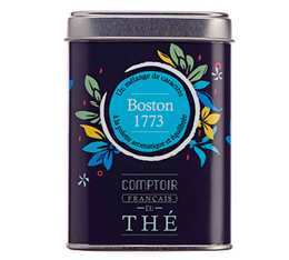Loose black tea in a 'Boston 1773' metal box - Comptoir Français du Thé - 100g