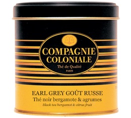 Luxury Earl Grey Go�t Russe Black Tea - 100g loose leaf tea in tin - Compagnie Coloniale