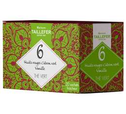 Red berries and lime green tea - 20 individually-wrapped tea bags - Maison Taillefer