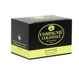 Compagnie Coloniale Mint Green Tea - 48 individually-wrapped sachets