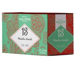 Mint green tea - 20 individually-wrapped tea bags - Maison Taillefer