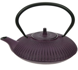 Cosy & Trendy 'Umbrella' violet cast-iron teapot with infuser + Free Tea
