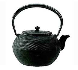 1.20L black Osaka cast iron teapot + Free gift