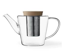 Viva Scandinavia �Infusion' glass teapot with natural oak lid + Free tea!