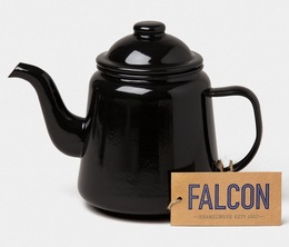 Falcon Enamelwear - Black enamel Teapot - 1L