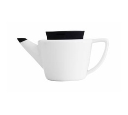 VIVA Scandinavia porcelain teapot with black silicone lid & infuser - 500ml
