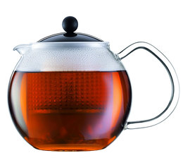 Bodum Assam Black Teapot with French press system - 1L