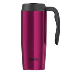 THERMOS stainless steel insulated travel mug in magenta - 470ml