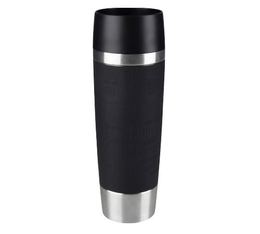 Travel Mug isotherme inox/silicone noir 50 cl - EMSA