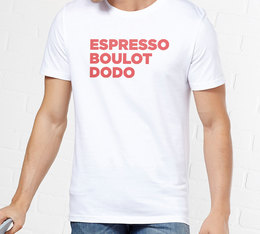 Tshirt Homme - Espresso, boulot, dodo - Taille L