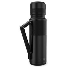 CONTIGO Insulated bottle in black - 1.2L with handy strap